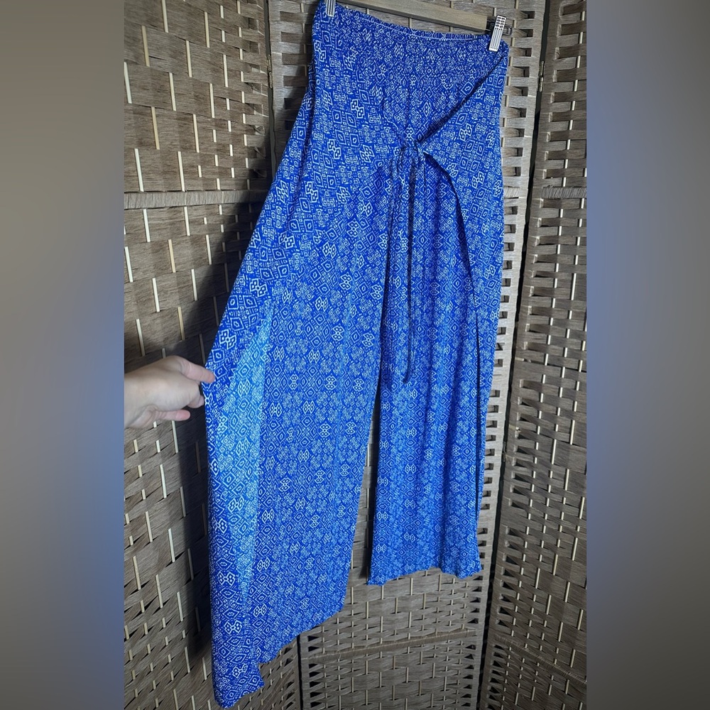 J. McLaughlin Wide Leg Tie-Front Bondi Beach Pants - Size Small - Picture 5 of 12